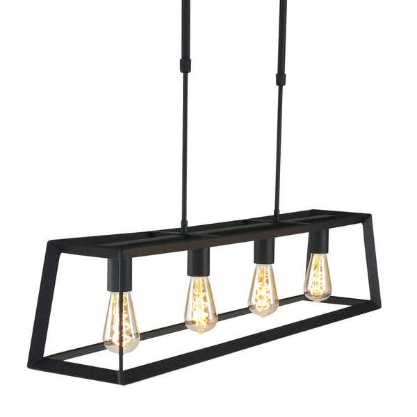 Black Metal Industrial Pendant Light