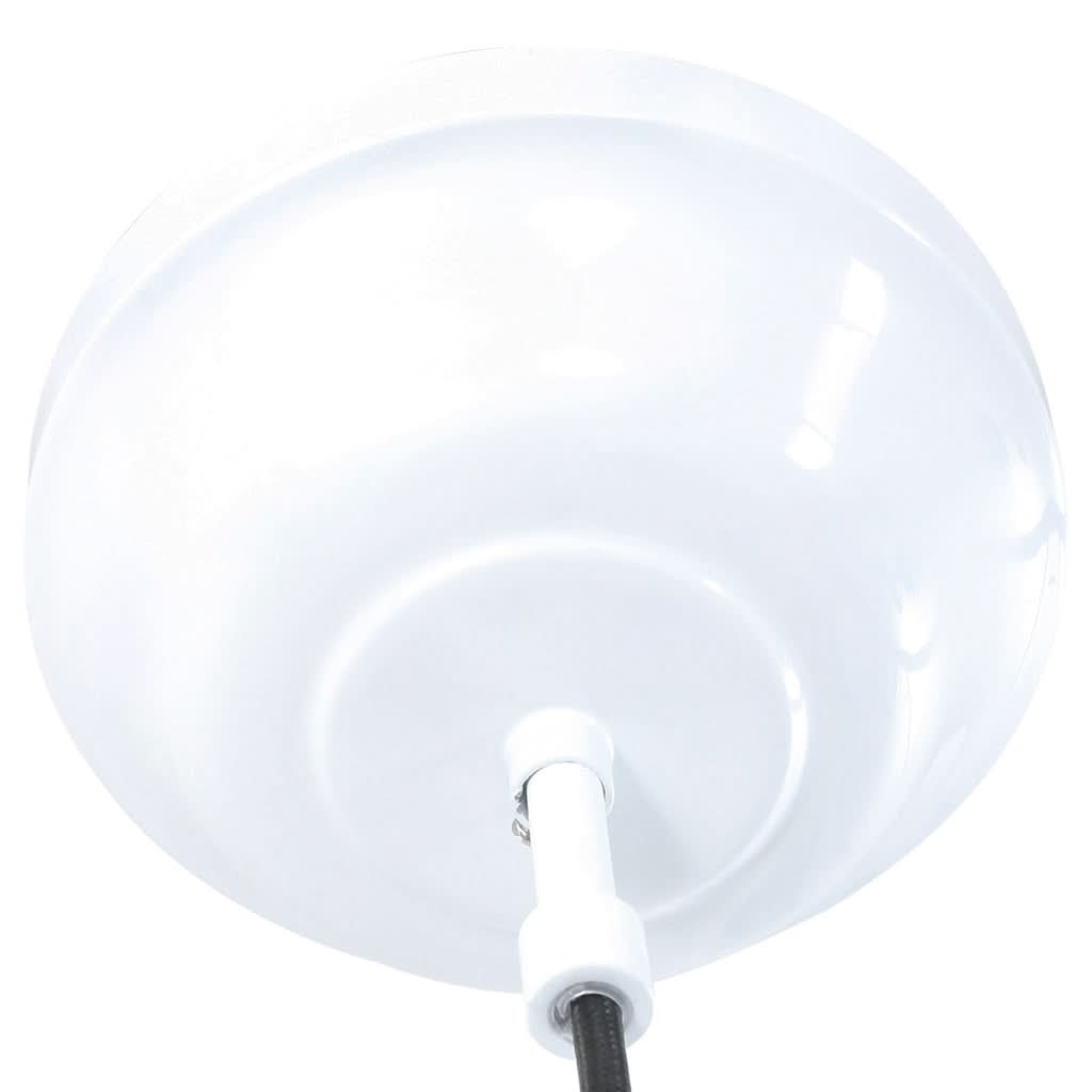 Platine de plafond blanche Ø 14 cm de la suspension industrielle métal