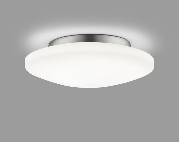 Plafonnier extérieur Kymo chromé, Ø 36 cm