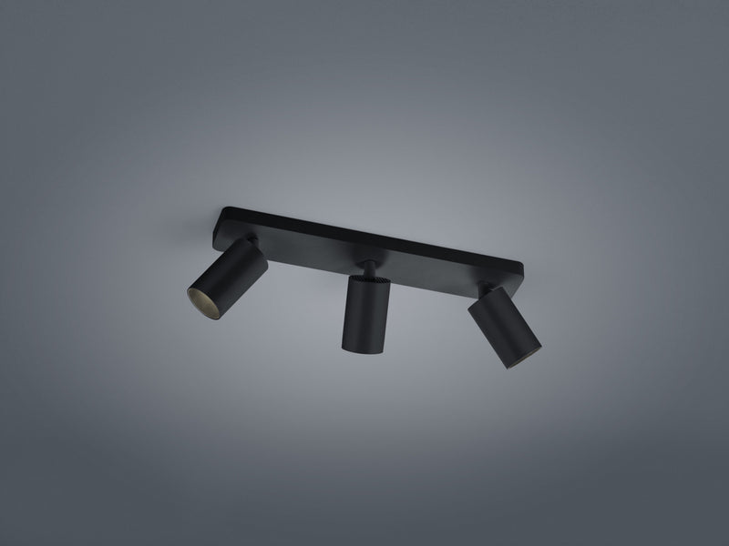 Plafonnier Riwa noir, L 39 cm