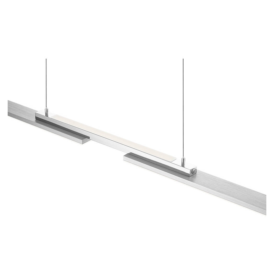 Suspension More nickel satiné, L 130 cm