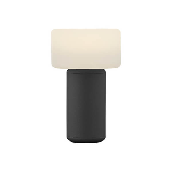 Lampe à poser sans fil Tiny noire, H 13 cm