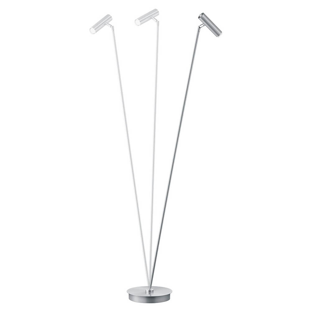 Version trois tiges convergentes sur base ronde, trois spots cylindriques orientables