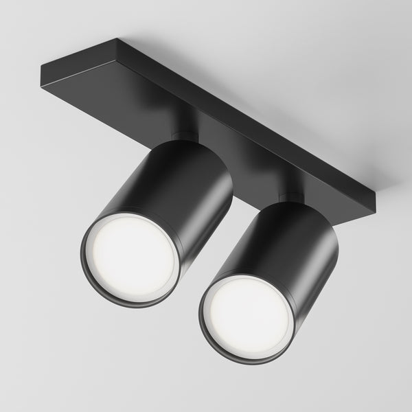 FOCUS S Black ceiling light