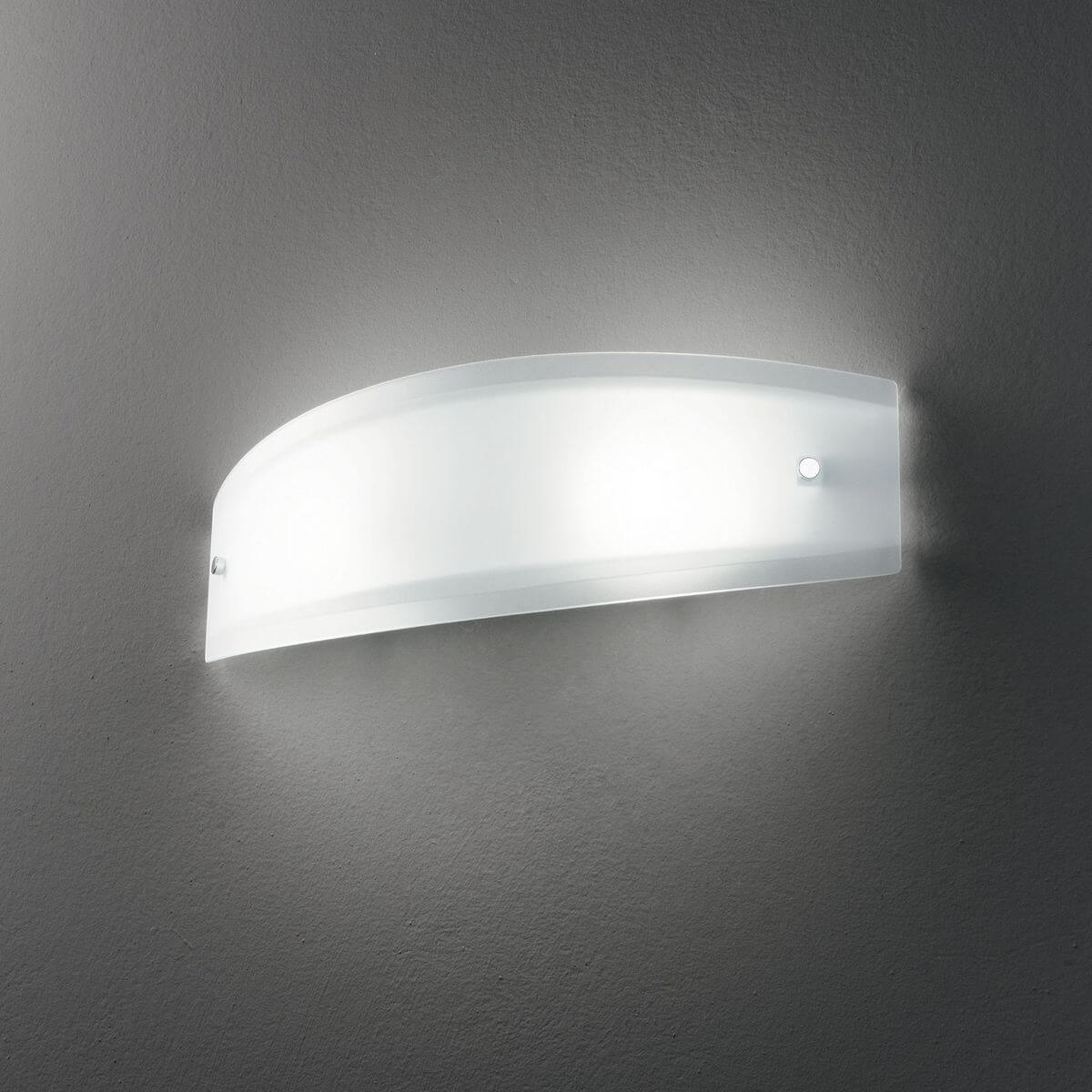 Applique murale ALI 2 lumières blanche, verre