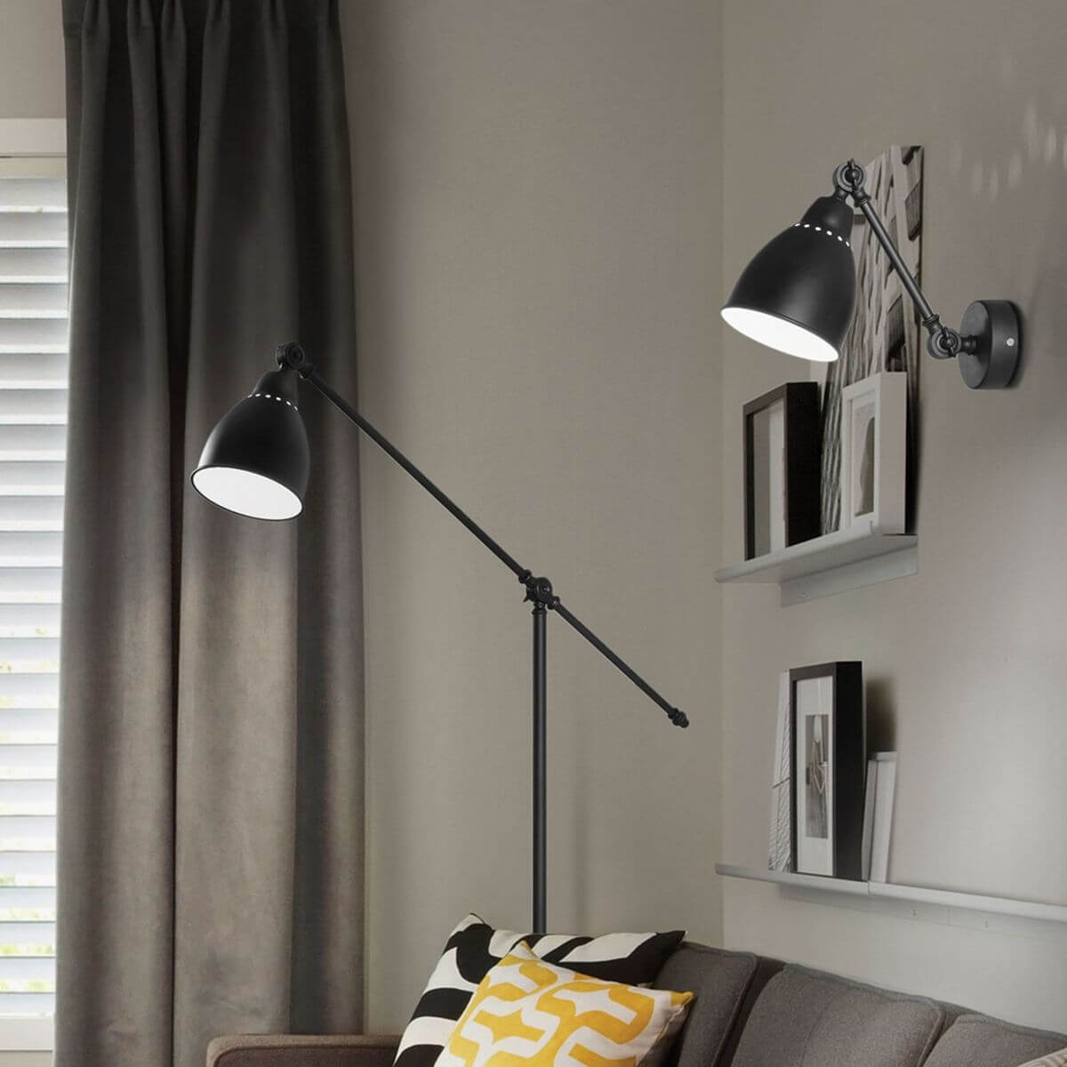 Applique murale Newton noire