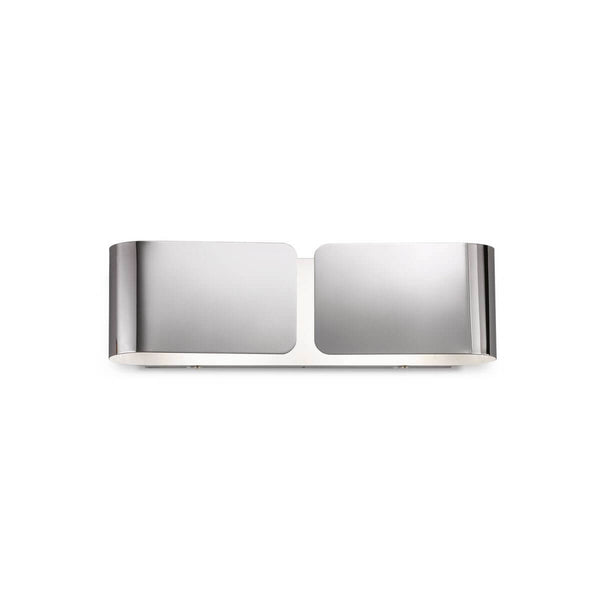 Applique murale Clip 2 lumières chromée, L 12,5 cm
