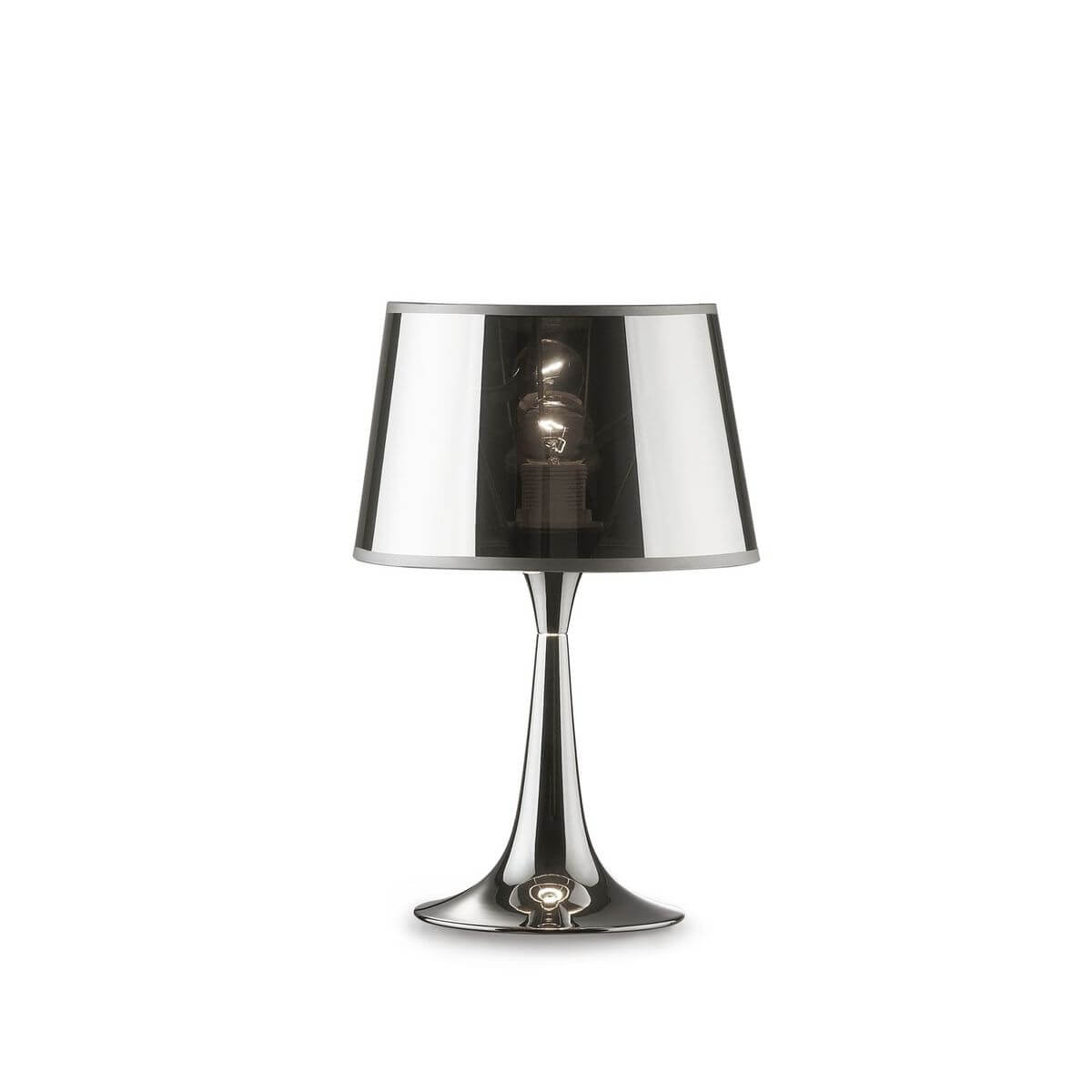 Lampe à poser London chromée, Ø 23,5 cm