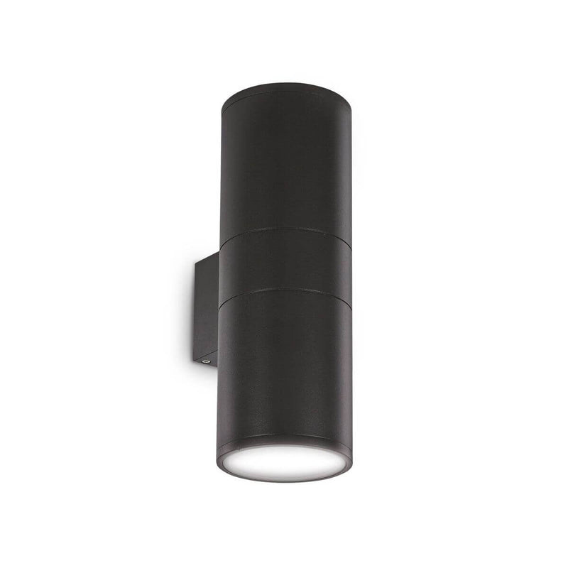 Applique extérieure GUN 2 lumières noire, L 31 cm