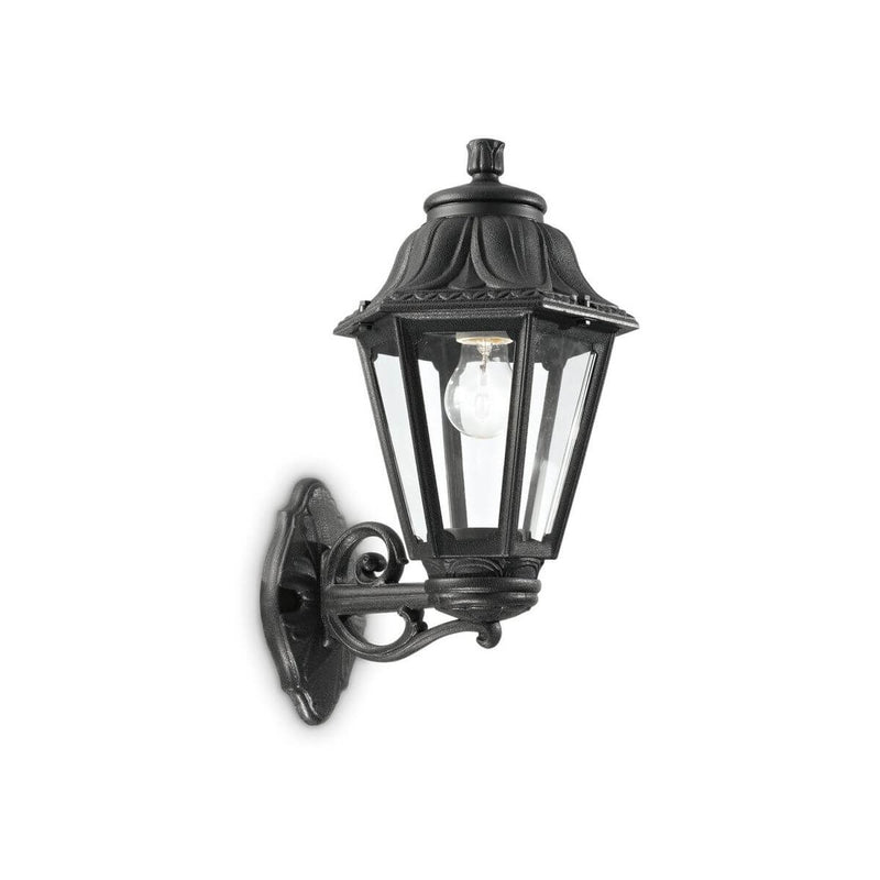 Applique extérieure Dafne noire, L 45 cm