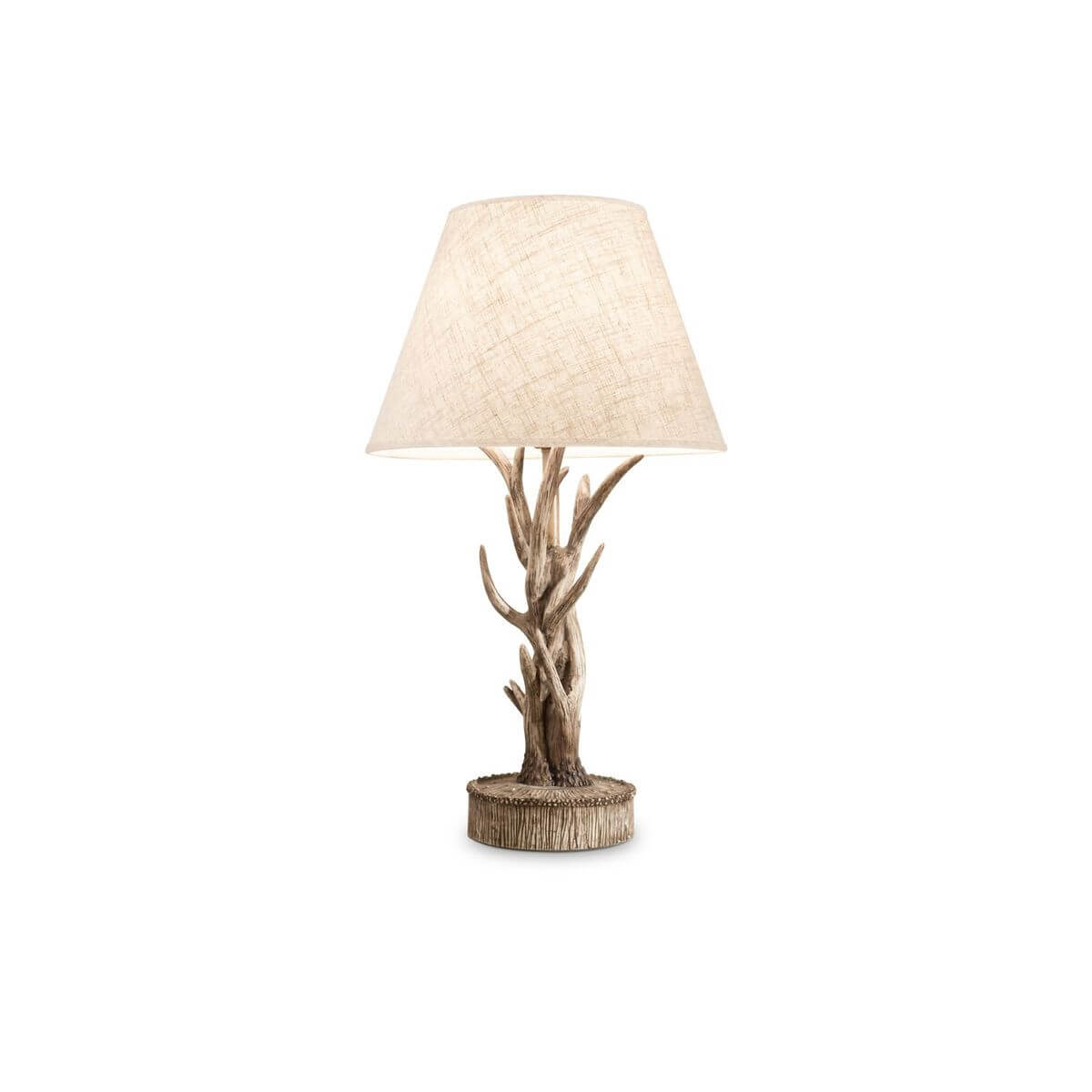 Lampe à poser Chalet beige, tissu