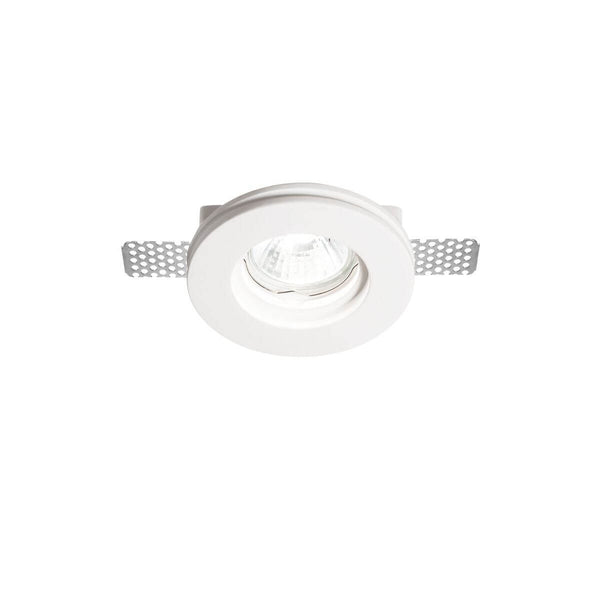 Spot encastrable Samba blanc, plâtre, Ø 10 cm