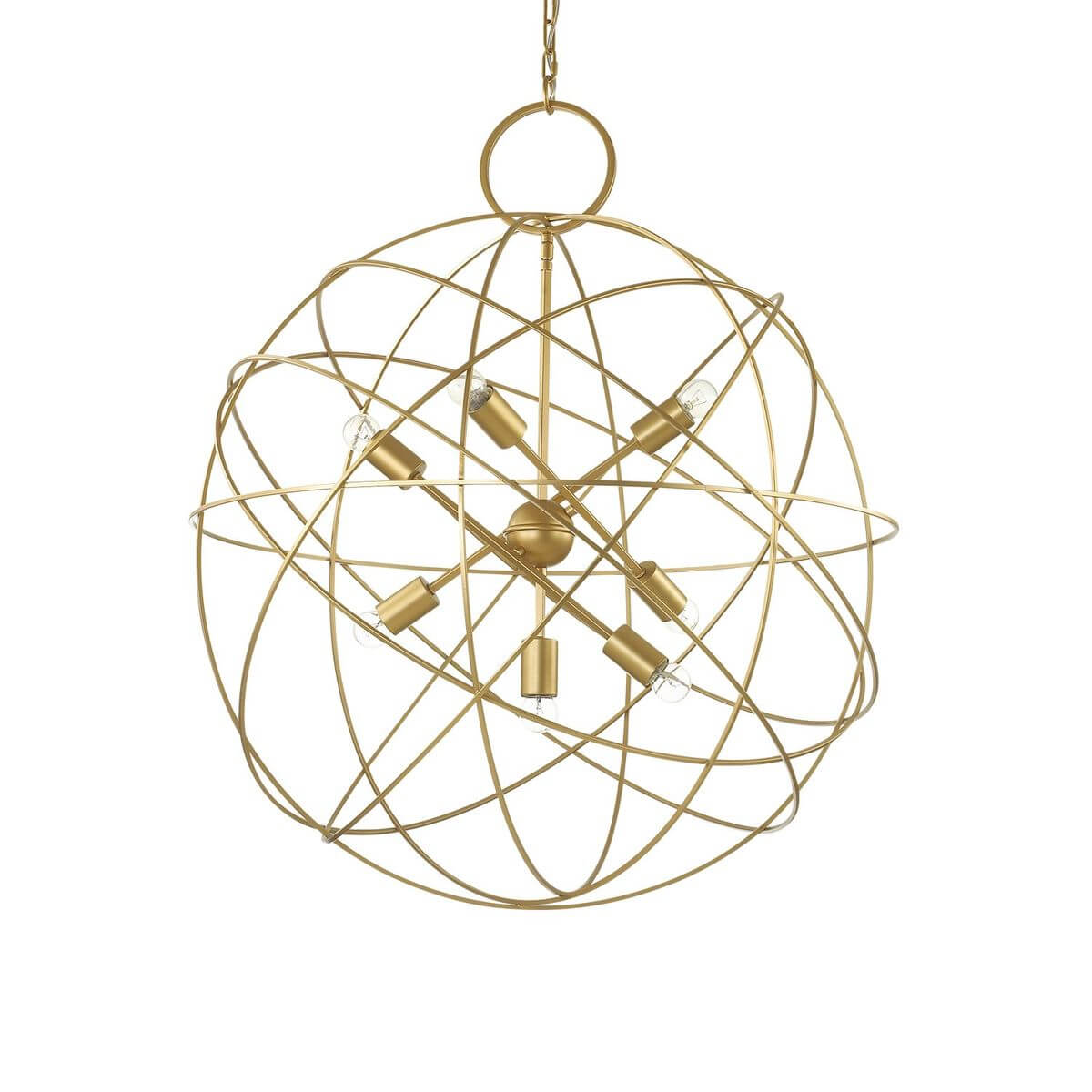 Suspension Konse 7 lumières dorée
