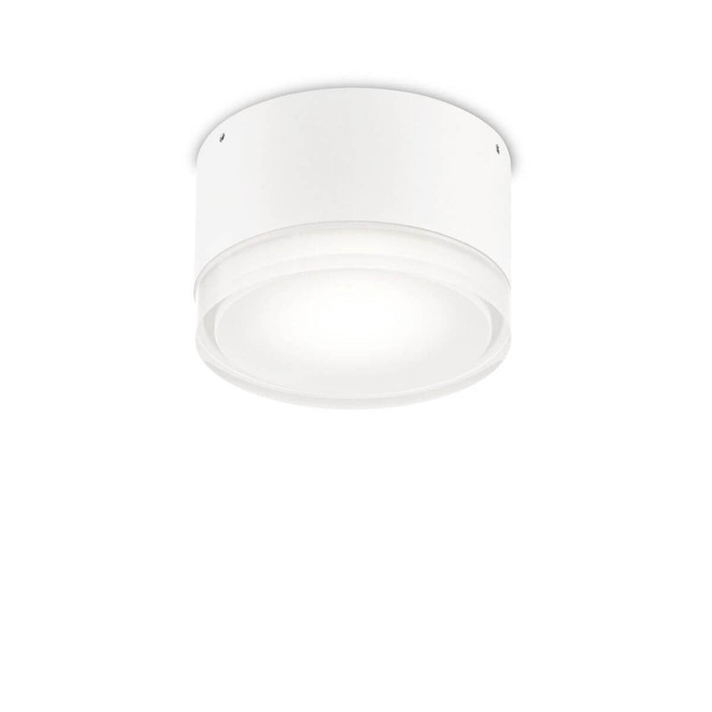 Plafonnier extérieur Urano blanc, Ø 12 cm