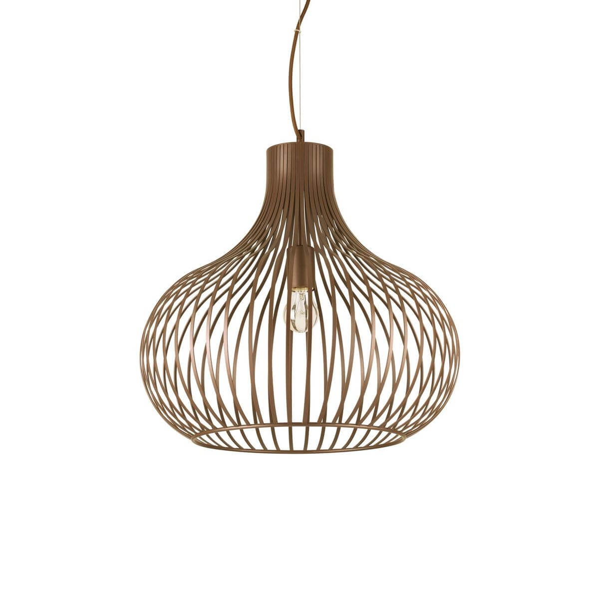 Suspension Onion marron, Ø 47 cm