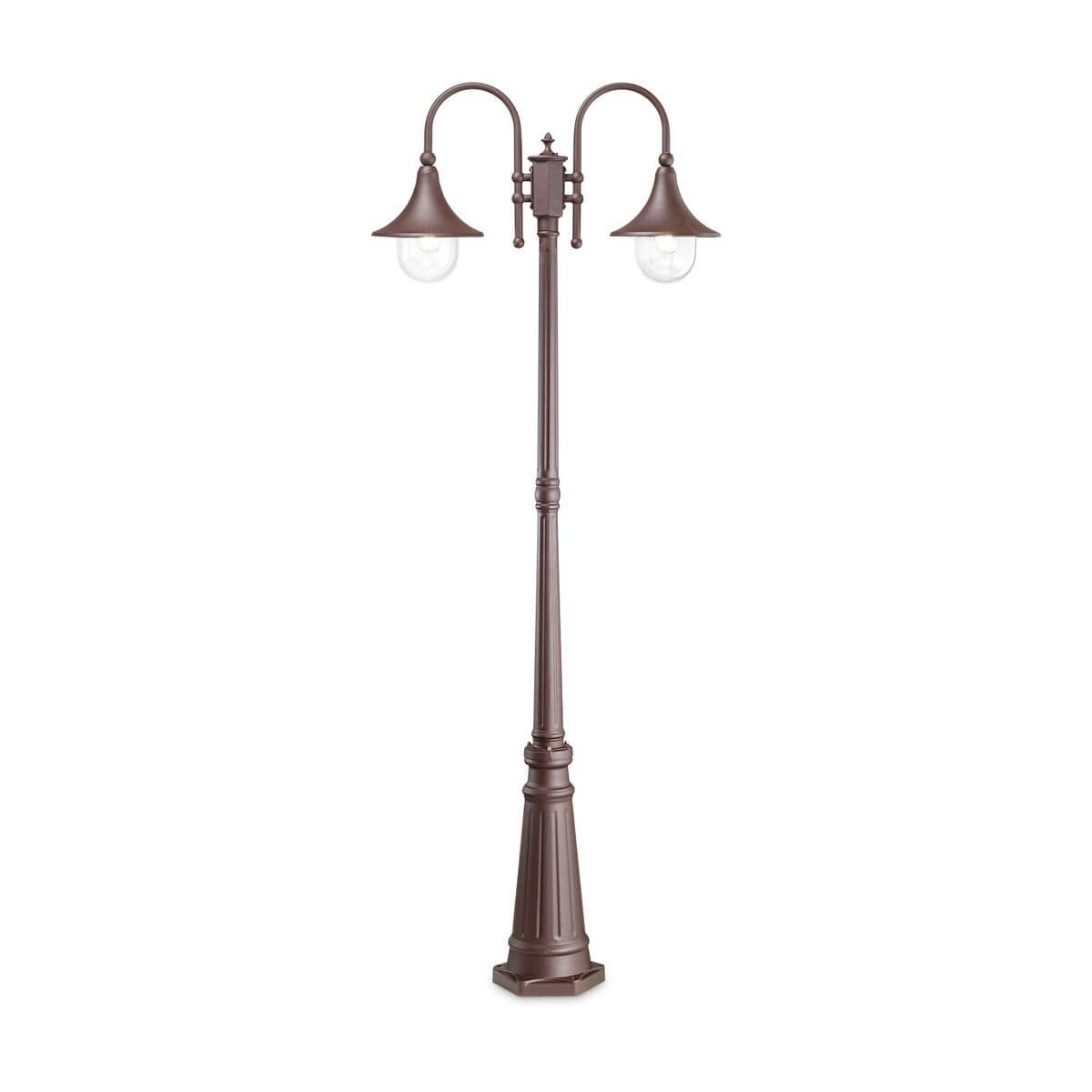 Lampadaire extérieur Cima 2 lumières marron