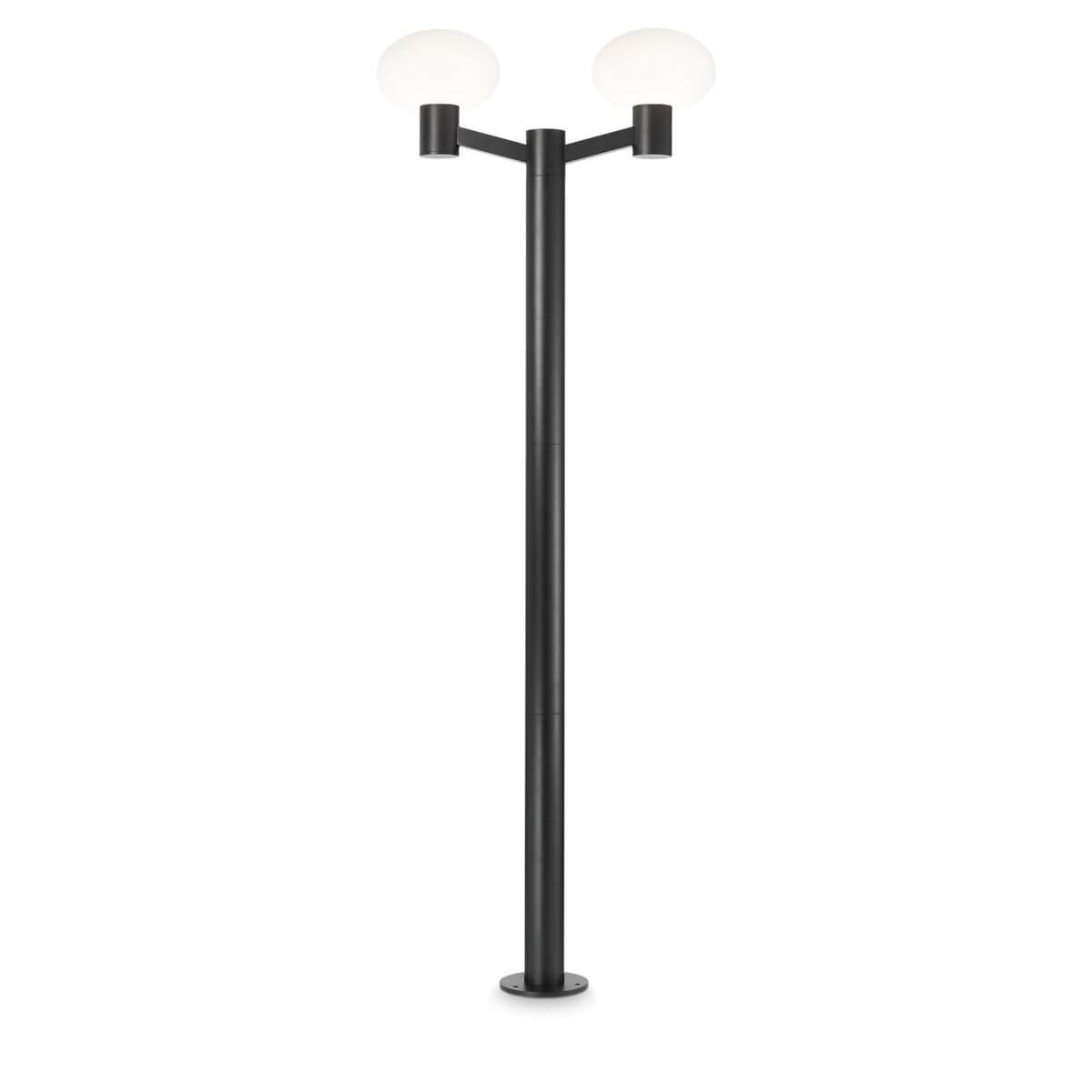 Lampadaire extérieur Clio 2 lumières noir