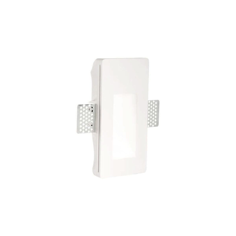 Spot encastrable Walky blanc, plâtre, L 16,6 cm
