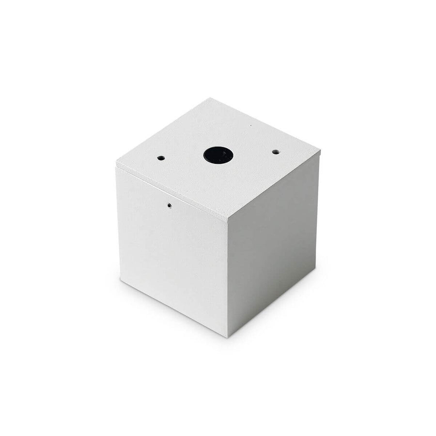 Plafonnier extérieur Techo blanc, verre, L 9 cm
