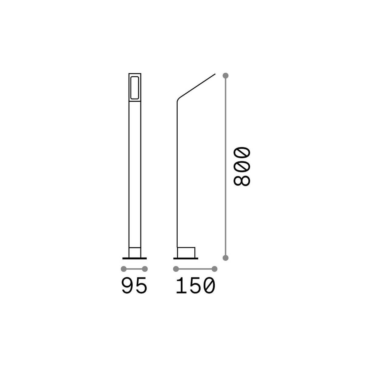 Lampadaire extérieur Agos anthracite (254319)