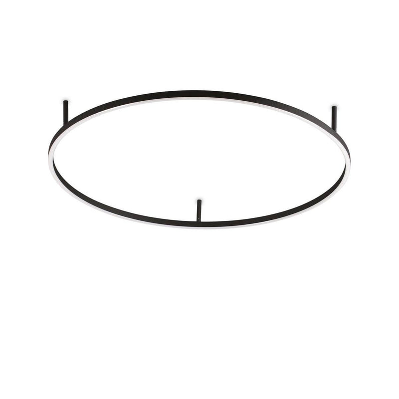 Plafonnier Oracle Slim noir, Ø 90 cm