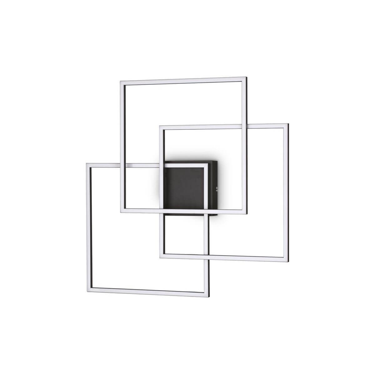 Plafonnier Frame noir, L 59,5 cm