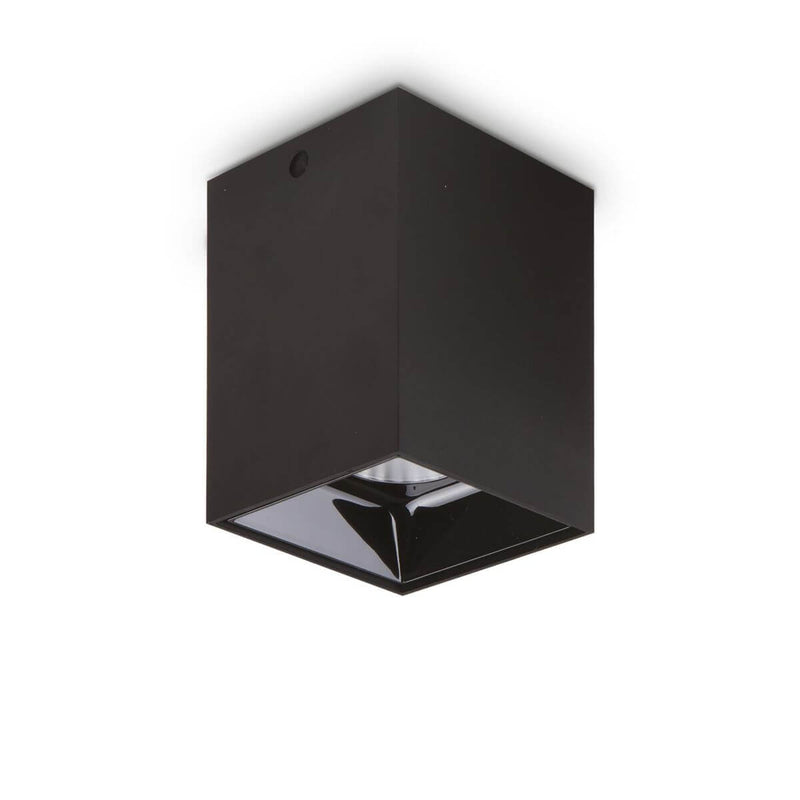 Plafonnier Nitro noir, L 9,7 cm
