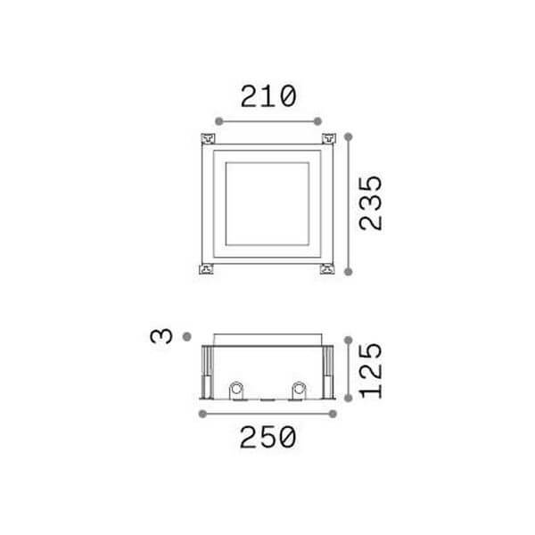 Luminaire extérieur Taurus, L 25 cm (325736)