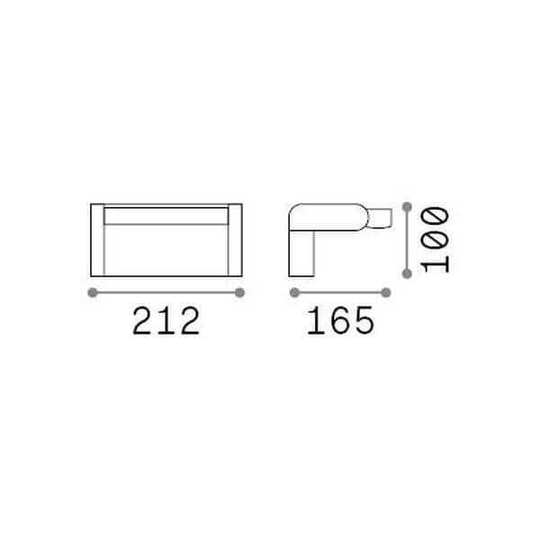 Applique extérieure Swipe grise (326863)