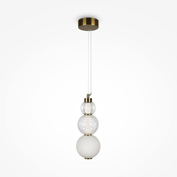 Collar gold pendant light