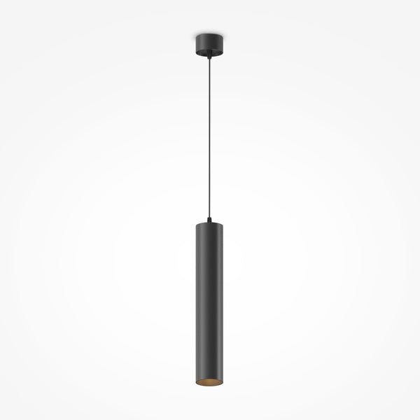 Focus LED black pendant light