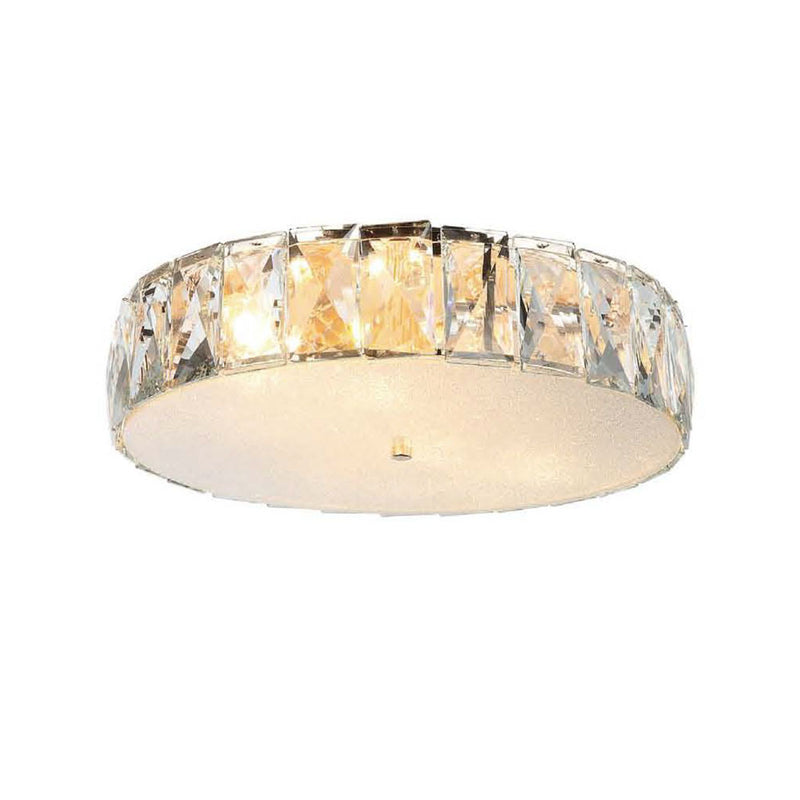 Plafonnier Intero doré, cristal