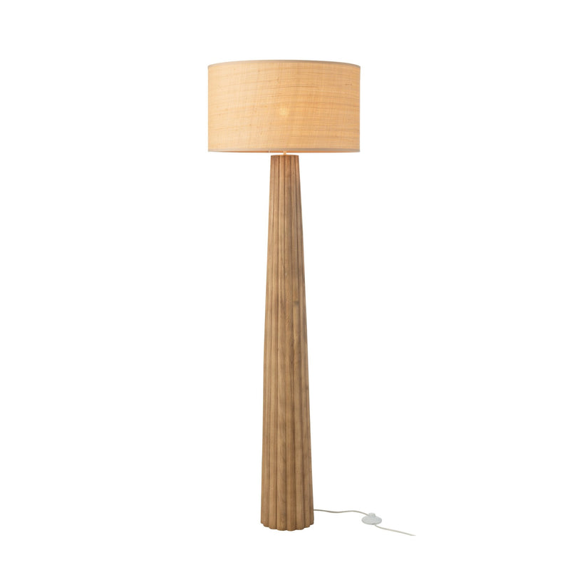 Lampadaire Parapluie en bois d'ailante naturel