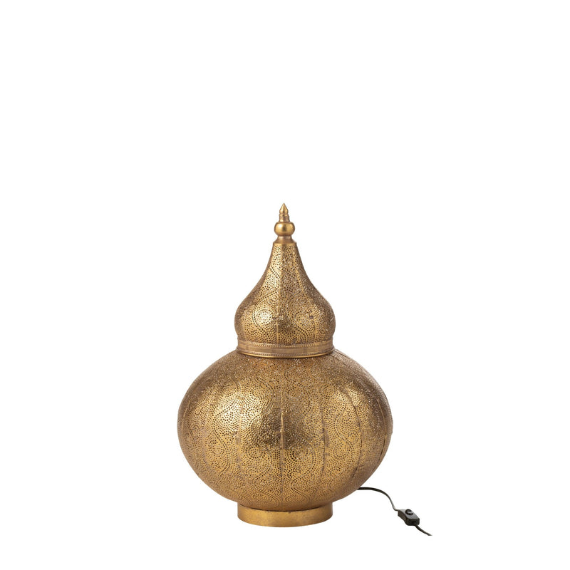 Lampe à poser Aladin en métal ajouré, petit modèle