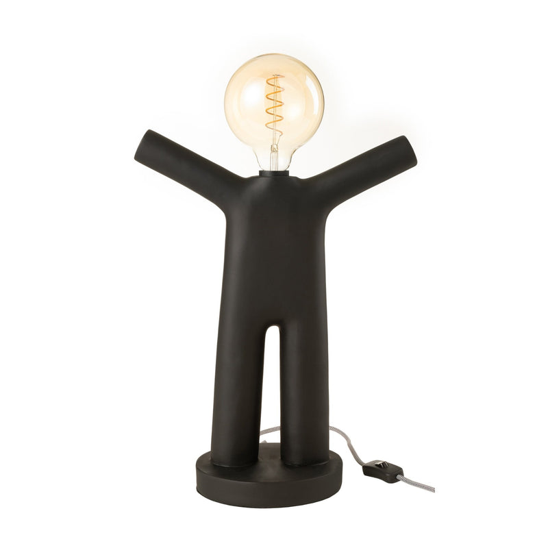 Lampe à poser P'tit Maurice en résine noire