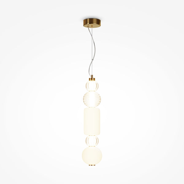 Collar gold pendant light