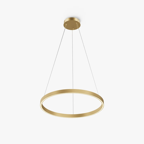 Rim gold pendant light