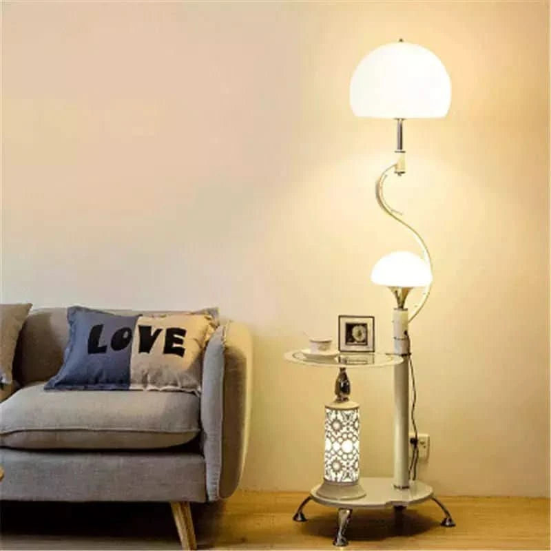 Lampadaire Champignon Design | Élégance Naturelle - Designix Lampadaire Blanc