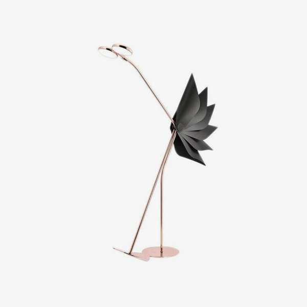 Gold tube floor lamp | Nessa