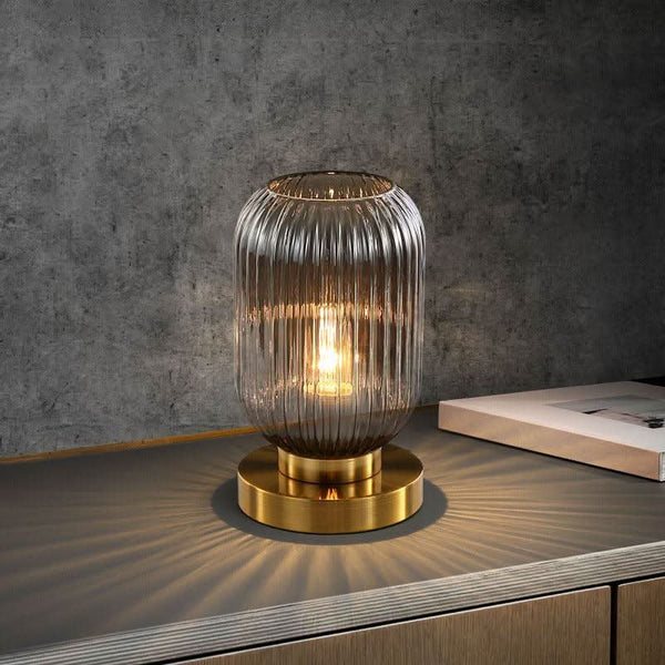 Glass Table Lamp | Chiseled Glow