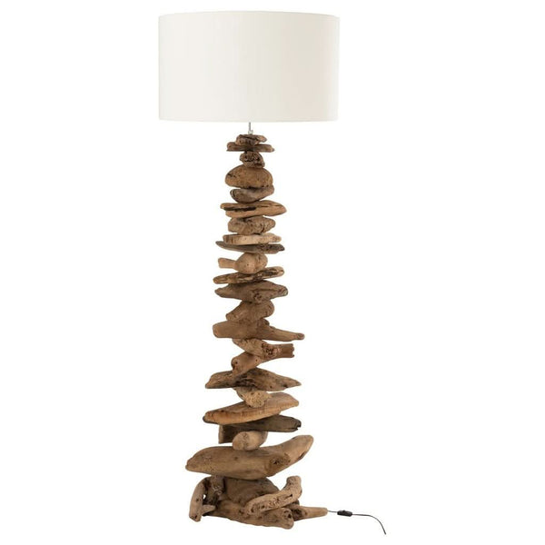 Large Driftwood Lampshade Lamp