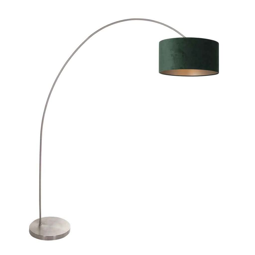 Lampe Arc Velours Vert | Dila - Designix Lampe de Table