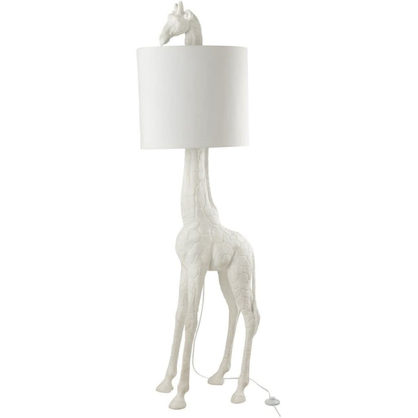 White Polyester Giraffe Lamp