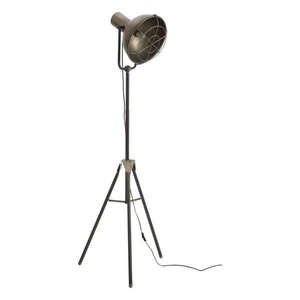 Grey Metal Floor Lamp