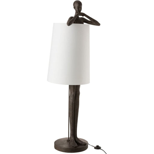 Modern Lamp Brown/White