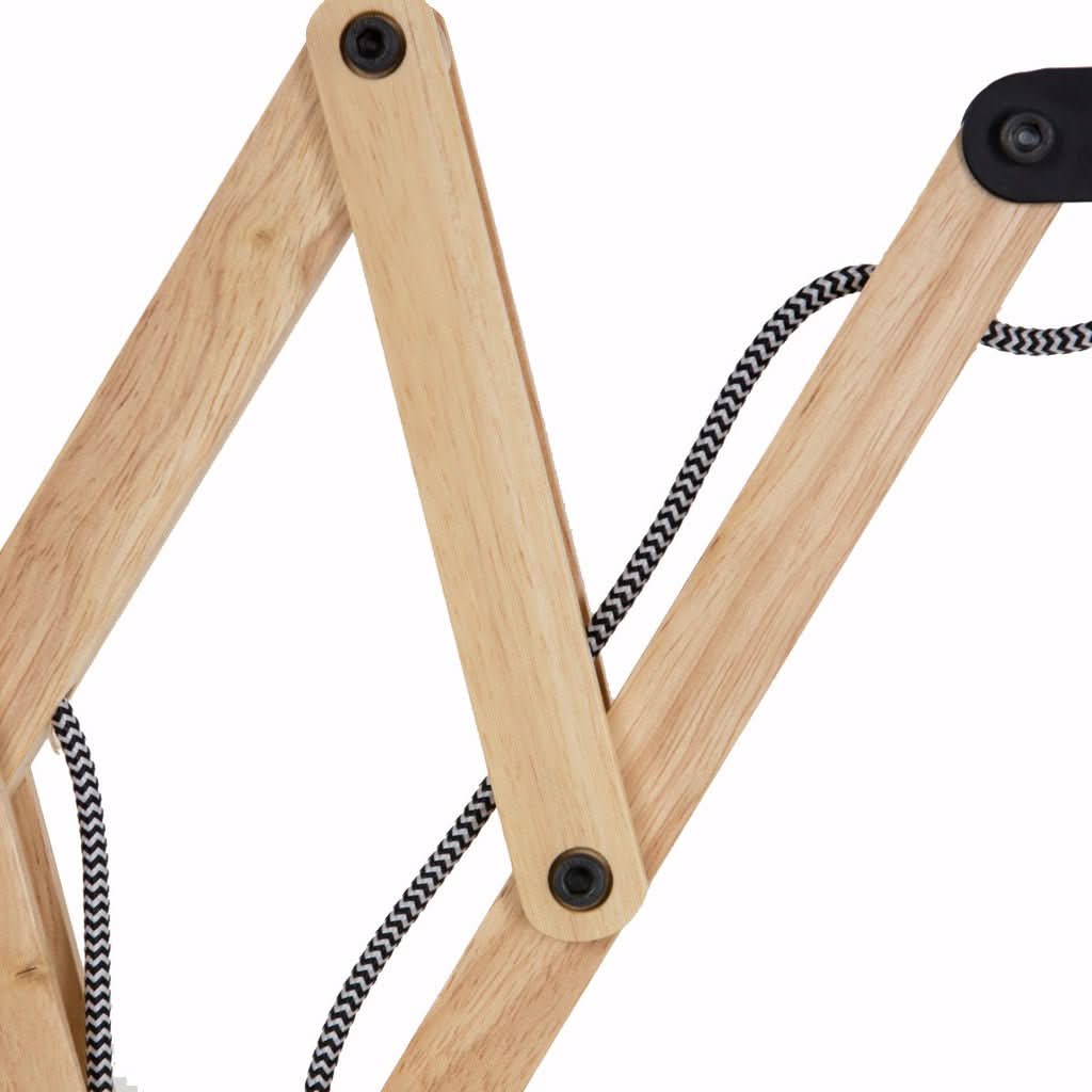 Lampe Murale Extensible Bois | Xira - Designix Lampe de chevet