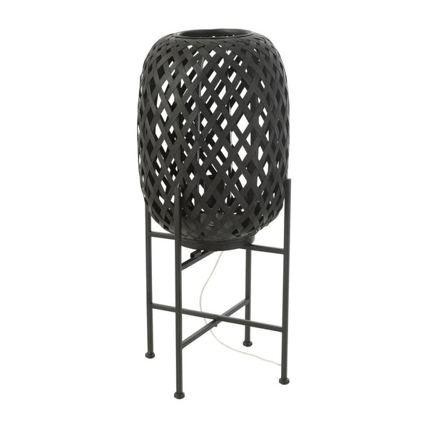 Black Bamboo Base Lamp