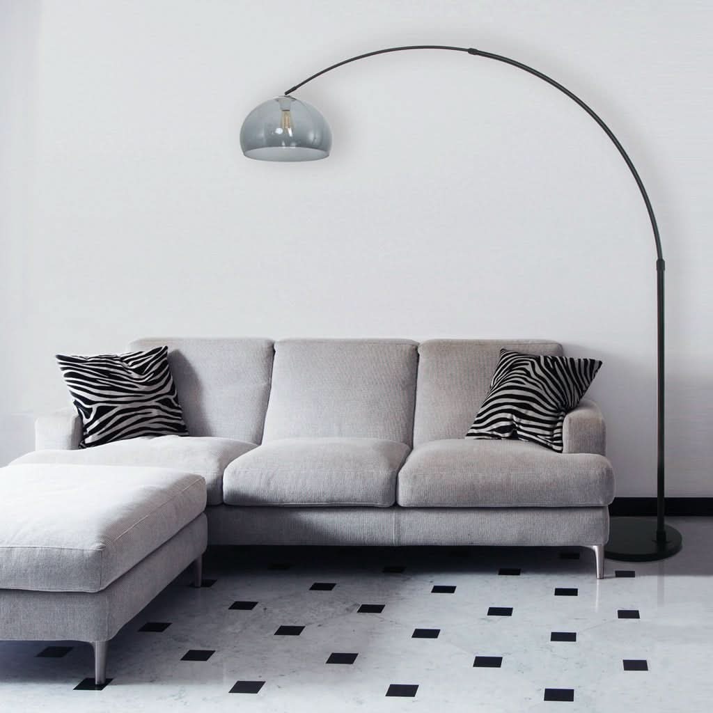 Lampe Sol Arquée Noir | Fyle - Designix Lampadaire