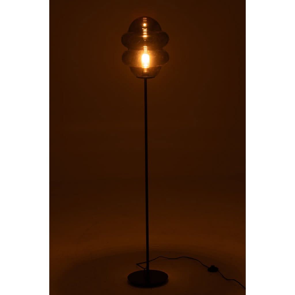 Lampe Sol Verre Gris - Designix