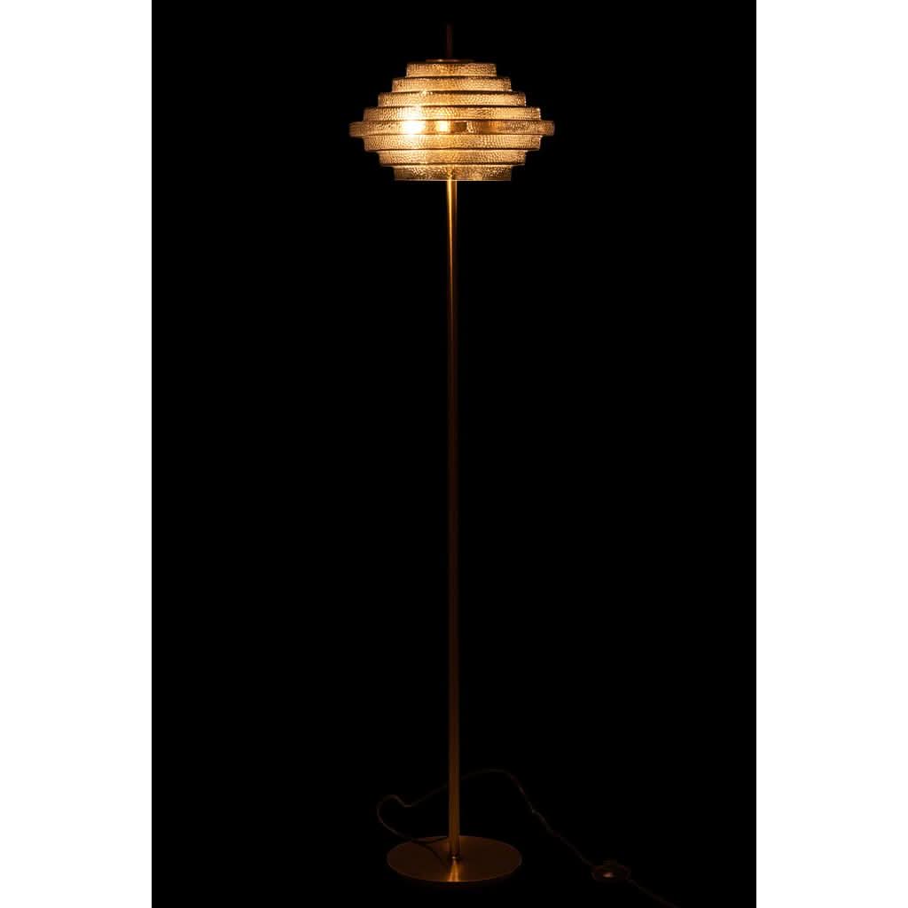 Lampe Sur Pied Dorée Fumée - Designix